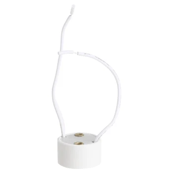 GU10 Ligzdu LED Spuldzes Halogēnās Lampas Turētājs Bāzes Keramikas Vadu Savienotājs