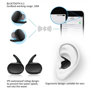 Y30 TWS Bezvadu austiņas 5.0 Austiņas Trokšņu Atcelšana Austiņas Stereo Skaņu Mūzikas auss Earbuds Android, IOS viedtālruņi