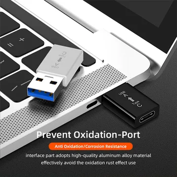 Ir 2021. USB C OTG Adapteri Ātri USB 3.0 C Tipa Adapteris MacbookPro Xiaomi Huawei Mini USB Adapteris Tips-C OTG Kabelis Konvertētājs