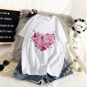 Ir 2021. Jaunu T Krekls Modes Sieviešu Harajuku Topi, 90. gadu Meiteņu Grafiskais Tee Ulzzang T Krekls Femal T Krekli Vasaras Sieviete Apģērbi