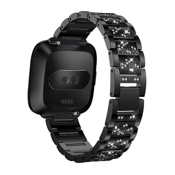 Smart Aksesuāru Smartwatch siksna Augstas Kvalitātes Nerūsējošā Tērauda Dimanta Nomaiņa Skatīties Joslas Siksnu Fitbit Otrādi Lite