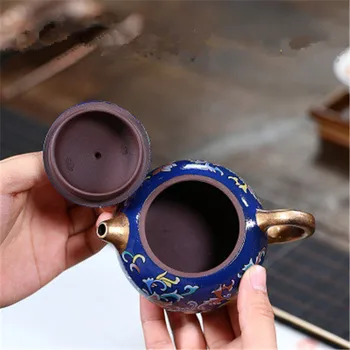 Yixing Zisha Xishi Tējkanna Tējas Katlā, Roku Darbs Kung Fu Tējas Komplekts Tējkannas, Keramikas Ķīniešu Keramikas Māla Tējkanna Dāvanu Drošs Iepakojums,