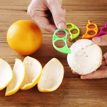 Citrus Peeler Plastmasas Augļu Apelsīnu Atvērt Attvaicētājs Pīlings Virtuves Viegli Tīrīt Skaistas Formas Konfektes Krāsu Projektēšanas Rīki