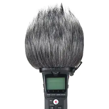Pro Mikrofons Pūkains Kažokādas Segtu Āra Vējstikla Samazina Vēja Troksni, Lai Zoom H1