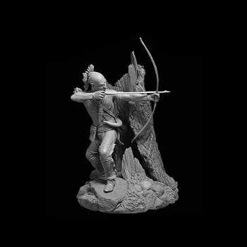 1/24 seno cilvēks stāv karavīrs Sveķu attēls Modelis komplekti, Miniatūras gk Unassembly Unpainted