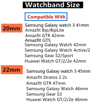 20mm 22mm Magnētisko Joslu, Huawei skatīties GT 2-2e-Pro nerūsējošā tērauda aproce Samsung Galaxy skatīties 3 46mm 42mm Aktīvo 2 siksna