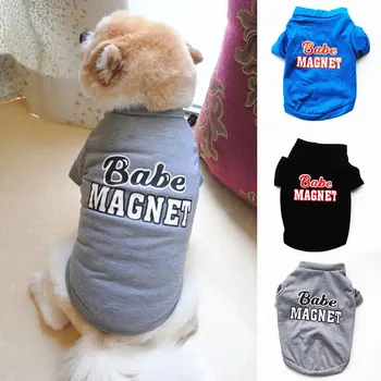 Bezmaksas piegāde Suņu Apģērbu Vēstuli Izdrukāt, Pet, Vestes Maziem, Vidējiem Suņiem Mājdzīvnieku Apģērbu franču Buldogs Chihuahua Pet Suns Krekli