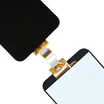Par LG K10 2017 M250 M250N M250M M250DS LCD Displejs, Touch Screen Panelis Digitizer Montāža ar slīpā mala Rāmja LCD Rezerves Daļas