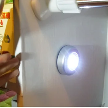 Pašlīmējošās LED Nakts Gaisma Bezvadu Akumulatora Barošanu Ietaupīt Enerģiju, Guļamistaba, Kabinets Daudzfunkcionālu Touch Nospiediet Sensors Mājas Apgaismojums
