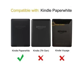 Ultra-slim Karte Ādas gadījumā Amazon kindle paperwhite 1 2 3 Tabletes vāks Kindle Paperwhite 2013 2016 6+filma+stylus