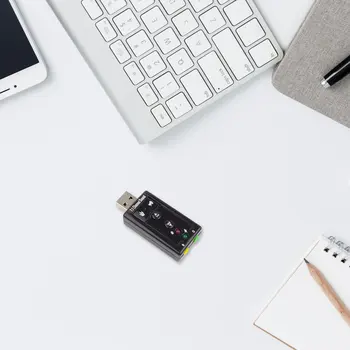 7.1 Ārējo USB Skaņas Karti, USB Jack 3.5 mm Austiņu Audio Adapteri Micphone Skaņas Kartes Mac, Win Compter Android Linux