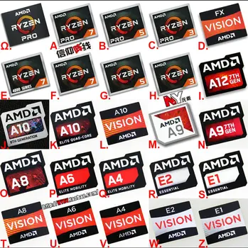 Rūpnīcas Vairumtirdzniecības Sērijas Procesors AMD ATHLON Ryzen R 3 5 7 Logo PRO7 Paaudzes A9A12 Uzlīmes