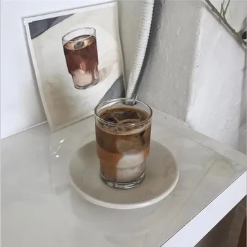 Cutelife Korejiešu Stilā Ins Kafijas Tasi Stikla Aukstā Ūdens Kausa Milkshake Stikla Ledus Amerikāņu Latte Stikla Soda Kausa Dzeramā Shot Stikla