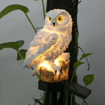 Āra Saules Lampas Jaudas LED Papagailis Pūce Dārza Gaismas Ūdensizturīgs Zālāju Ainavu Saules Dārza Gaismas Ārā Saules Lampas Pūce