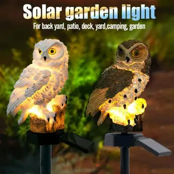 Āra Saules Lampas Jaudas LED Papagailis Pūce Dārza Gaismas Ūdensizturīgs Zālāju Ainavu Saules Dārza Gaismas Ārā Saules Lampas Pūce