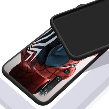Brīnums Spider-Man Super Varonis Avengers Par Xiaomi Mi 11 11es 10T, Ņemiet vērā, 10 9T 9 SE 8 Pro Lite Ultra 5G TPU Silikona Melns Telefonu Gadījumā