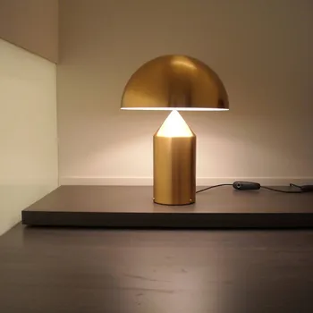 Mūsdienu Sēņu galda lampa zelta black vienkārši mākslas salons gaismas gultas, galda, bāra letes mājas dzelzs galda lampas, gultas sānu galda lampas