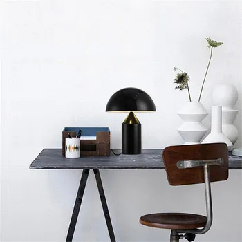 Mūsdienu Sēņu galda lampa zelta black vienkārši mākslas salons gaismas gultas, galda, bāra letes mājas dzelzs galda lampas, gultas sānu galda lampas