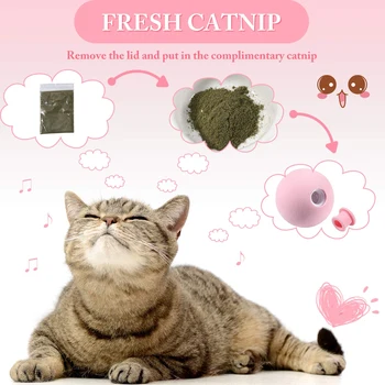 3 Gab. Imitācijas Skaņu, Kaķis, Bumba, Rotaļlietas, Kaķu, Mājdzīvnieku Interaktīvās Catnip Smieklīgi Rotaļlieta Selfplaying Kaķēns Rotaļlietas, Mācību materiālus Kaķis