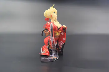 17cm Anime Alphamax Liktenis/Papildu CCC Saber Kimono, Ver. PVC Rīcības Attēls Sexy Pirts Pakalpojumu Kolekcionējamus Modelis Rotaļlietas