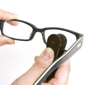 Daudzfunkciju Instruments Noslaucīt Izlases Krāsu Microfiber Mājas Ērts Mini Dual Head Portatīvo Brilles Tīrītājs