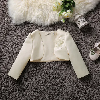Baby Girl Apģērbu Izšūts Mētelis Princese Īss Cape Zīdaiņu Žaketes Virsdrēbes Kāzu Kleitu, Lakatu, Bērnu Apģērbu