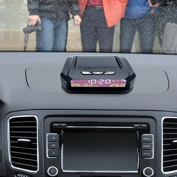 Auto Digitālais Pulkstenis AN01 AN02 TPMS Izskatās Saules ar LCD Laiks, Datums-Auto Temperatūras Displejs Automobiļu Interjera Aksesuāri