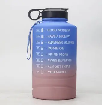2.2 L 3.78 L Ūdens Pudele Ar Salmiņu Plastmasas Dzeramā Pudele Liela Jauda, ne-BPA Āra trenažieru Zāle, Fitness Sporta Pudeles