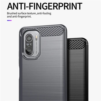 Anti-pirkstu Nospiedumu Matēts Silikona Gadījumā Xiaomi POCO F3 5G F 3 X3 GT NFC M3 Poco Telefonu X3 Pro Mi 11 11T Lite Triecienizturīgs Vāks