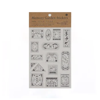 Mr Papīrs 4 Modeļi 1 gab./Maisiņā, Karikatūra Stils Atmiņas Dārza Sērija Roku Kontu DIY Dekoratīvās Kolāža Materiālu Uzlīmes
