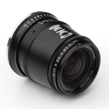TTArtisan 17 mm F1.4 APS-C Kameras Objektīvs Manuālais Fokuss MF Canon M EF-EOS M-M Sony E Fujifilm Fuji X X M43 M4/3 Mount