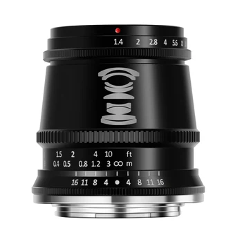 TTArtisan 17 mm F1.4 APS-C Kameras Objektīvs Manuālais Fokuss MF Canon M EF-EOS M-M Sony E Fujifilm Fuji X X M43 M4/3 Mount