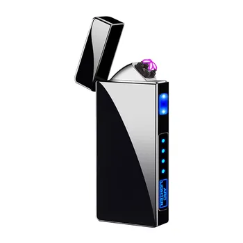 Dubultā Loka Cigāru Plazmas Vieglāks Pretvēja Elektronisko Cigarešu Aizdedzinātāja LED Power Displejs USB Uzlādes Impulsa Šķiltavas
