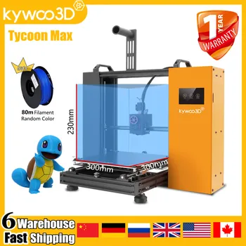 Kywoo3D Magnāts Max Lielu 3D Printeri 32-bitu Direct Drive XY-ass Lineāro Dzelzceļa Dual Portālu, 300*300*230mm Izslēgt FDM Wifi 3D Printeri