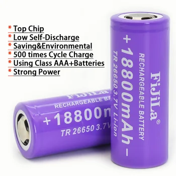 Jauns 3,7 V 26650 Akumulatora 18800mAh Li-ion Baterijas LED Lukturīti Lāpu Li-ion Akumulatoru, Akumulatora baterija