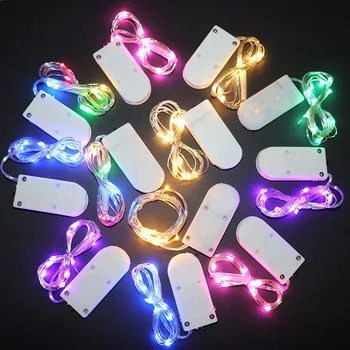 6Pcs 2M 3M 5M Vara Stieples LED String gaismas Svētku apgaismojums Pasaku Vainags Ziemassvētku Eglīte Kāzu Puse, Apdares Lampas