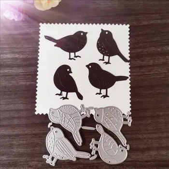 Putnu Metāla Griešanas Nomirst DIY Scrapbooking Albumu Papīra Kartēm Dekoratīvie Amatniecība Spiešanu Die Izcirtņi