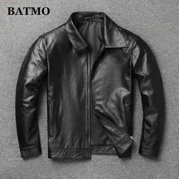 BATMO dabīgas ādas jakas, vīriešu,vīriešu slim īsta Govs ādas jakas ,kā arī-izmēri S-6XL 2020