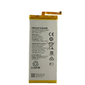 Par Huawei P8 Tālruņa Baterija 2600mAh HB3447A9EBW par Huawei Ascend P8 GRA-L09/UL00/CL00/TL00/TL10/UL10 Rezerves baterijas
