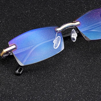 Anti Zilā Gaisma Lasījumā Bez Apmales Brilles Sievietēm, Vīriešiem, Bezrāmju Presbyopic Brilles Dioptriju 0 +1.0 Līdz +4.0 Datoru Brilles