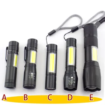 2 LED COB Q5 Penlight Mini Lukturītis Augsta Jauda USB Linterna Darba Zibspuldzes Gaismas Lāpu, Uzlādējamo Akumulatoru Lampas Kempings Linternas