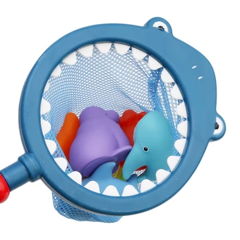 Zvejas Rotaļlietas Tīkla Maisā Uzņemt Duck&Fish Rotaļlietas Bērniem Peldēšanas Nodarbības Vasarā Spēlēt Ūdens Vannā Lelle Ūdens Strūklu Vannas Rotaļlietas