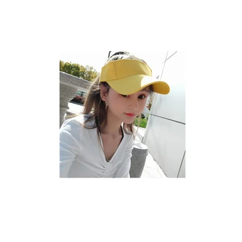 Teniss Caps Saule Sporta Hat Visor Vīriešiem, Sievietēm, Darbojas Pludmales Beisbola Cepurītes 6 Tīrtoņa Krāsu Vairumtirdzniecības Golfa Cepures