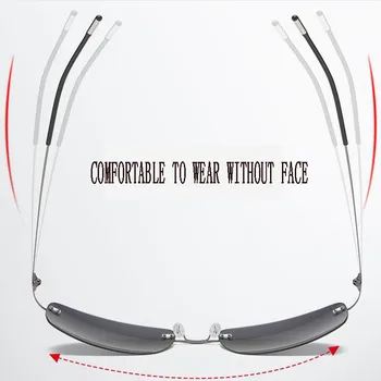 EVUNHUO bez apmales Brilles Titāna Vīriešiem Zīmola Dizainere Ultravieglajiem Vīriešu Jaunu Vieglo Bezrāmju Aviācijas Polarizētas Saules Brilles Sievietēm