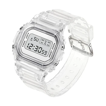 Sporta Digitale Uhr Frauen Veidā Quadrat GEFuHRTE Uhr Silikon Elektronische Uhr frauen Uhren Uhr relogio feminino digitālo reloj