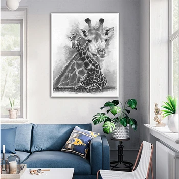 EverShine Dimanta Krāsošana Pilnu Kvadrātveida Dzīvniekiem Cross Stitch Dimanta Izšuvumi Žirafe Pārdošanas Cross Stitch Biezumu Attēlu Komplekti, Dāvanu