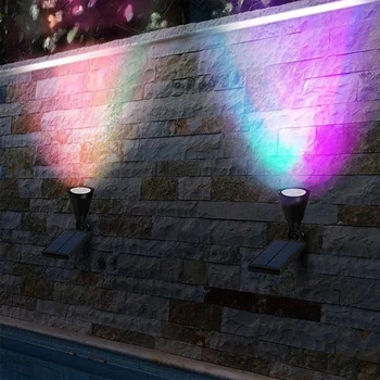 7 LED Saules Gaismas Diožu apgaismojums Āra Zālienu Uzmanības centrā Ūdensizturīgs, Gaismas Kontroles Ievietošana Grīdas Dārza Regulējams Dārza Ainavu Lampas