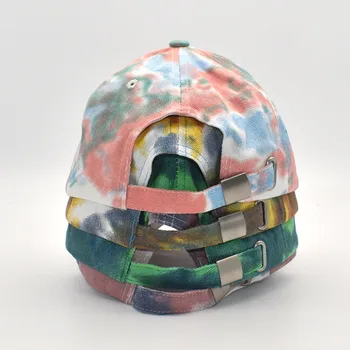 Jauno Modes kaklasaišu krāsošanas Beisbola cepure, Pavasara Sieviešu un Vīriešu Tendence Pāris Krāsains Snapback Cepure Āra Regulējams Saule Grafiti Kaulu