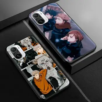 Gadījumā Xiaomi Mi Poco X3 NFC 10T Pro 9T 11 CC9 Tālruņa Vāciņu Mi, Ņemiet vērā, 10 A2 Lite Mīksto Coque Sac Karstā Jujutsu Kaisen Anime
