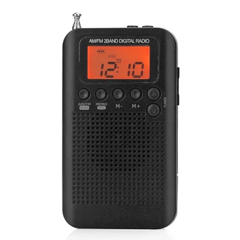 Ciparu Displejs Kabatas Radio AM, FM Radio HRD-104 Portatīvo w/ 40mm Vadītāja Runātājs Viegls portatīvais Mūzikas Elements